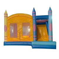 Utilisation familiale petit videur gonflable enfants sautant csatle avec toboggan chine trampoline gonflable à vendre