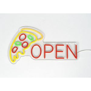 Pizza neon LED hanging open <b>sign</b> luminous shop signboard indicator billboard indoor outdoor ambient light customization 5V - Product Image 5
