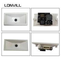 LONVILL Lector de código de elevador ultrafino altamente integrado Arduino UART TTL Escáner de código de barras integrado con cable fijo