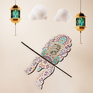 Soporte de madera para libros islámico Eid Mubarak Biblia estantería oración Corán estante de exhibición para decoraciones de Ramadán Mubarak - Product Image 3