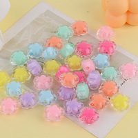 Haute qualité acrylique fleur perles arc-en-ciel couleur bijoux à bricoler soi-même faisant des perles pour sac bijoux accessoires