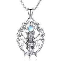 Collier Hécate en argent sterling 925, bijoux de déesse païenne pour femmes