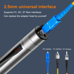 Mới cầm tay quang học màu Đỏ Laser quay bút có thể sạc lại VFL 10mW 15km sợi quang hình ảnh lỗi định vị B5-05 FTTH Mini Bút loại - Product Image 4