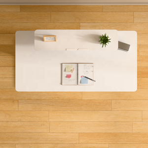 Bàn làm việc máy tính điện điều chỉnh độ cao, khung trắng, tích hợp ngăn chứa đồ, bàn làm việc văn phòng bằng kim loại, khuyến mãi nóng - Product Image 4