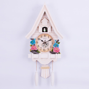 Cuckoo <b>Clock</b> Wall <b>Clock</b> <b>Mechanical</b> German Style Tower Design For Living Room Bedroom Decor - Product Image 2