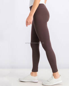 Meilleure vente taille haute pantalons de Yoga femmes ventre contrôle minceur butin Leggings entraînement course bout à bout collants solides adultes - Product Image 1