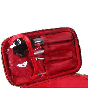 Neceser <span class=keywords><strong>transparente</strong></span> de <span class=keywords><strong>maquillaje</strong></span> con cremallera de vinilo <span class=keywords><strong>transparente</strong></span> negro, de cuero de pequeño neceser Pvc, Maleta de <span class=keywords><strong>maquillaje</strong></span> - Product Image 4