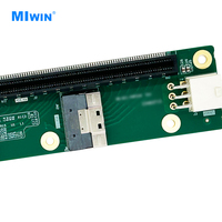 Carte mère d'extension GPU Miwin OEM ODM 1 Slot PCIE 4.0 X16 avec 2 connecteurs SFF8654 8I pour serveur IA