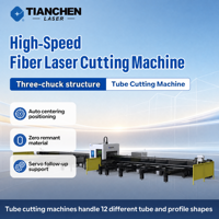 Nouvelle machine de découpe laser CNC à trois chocs, refroidissement par eau, composants AI Cypcut THK pour l'acier inoxydable, l'acier au carbone et le laiton