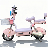Vélo électrique urbain pour femmes 48V 350W sans balais, cadre en acier carbone, double suspension, assistance au pédalage, fabrication directe d'usine, OEM ODM pris en charge