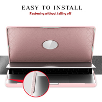 Casing Laptop TPU dengan dudukan, casing penutup Laptop bahan TPU untuk Mac Book Pro 14 A2442 M1 Pro / M1 Max/A2779/M3 A2918 A2992 /M4 A3112 A3185 A3401