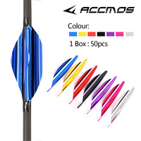 Plumes de flèche spirales de haute qualité, 11 couleurs, 1,8 pouces, ailettes rotatives gauche/droite, pour tir à l'arc recurve, accessoire de bricolage en acier