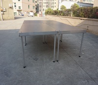 Scène de mariage en treillis intérieur, plateforme de scène à 4 pieds, scène de DJ pour événements, aluminium et contreplaqué pour concert