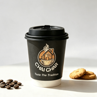 Gobelets en papier personnalisés pour café, jetables, creux, épaissis, isolés, pour boissons chaudes à emporter, thé au lait, café