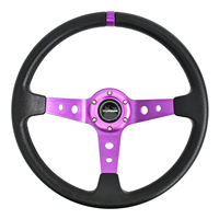 Volant de direction universel en PU de 14 pouces TIYPEOR, volant de direction profond pour le drift