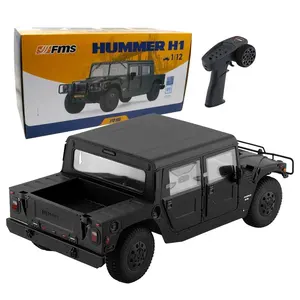 On Sale FMS 1 12 Scale 2006 Hummer H1 Alpha RC Model Car 4WD Metal Gear Portal Axle 2.4G Remote Control Crawler Toy
