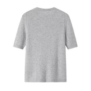 Vendita calda su misura a maniche corte maglione di Cashmere Pullover alla moda di base o collo a o maglieria abbigliamento top t-shirt per le signore - Product Image 4
