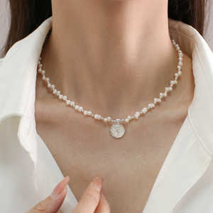 Collar de Perlas Naturales de Diseño Francés WENCHI para Mujer, 450g (0.45kg) - Product Image 5