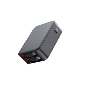 Chargeur avec protocole complet de charge rapide, double ports A+C, avec câble rétractable, pour têtes de charge rapide Apple et Huawei - Product Image 5