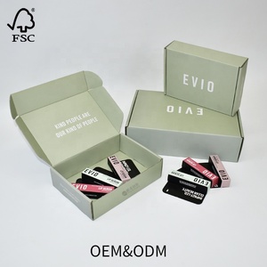 Tùy chỉnh FSC Sage màu xanh lá cây E sáo sóng Hội Đồng Quản trị hộp <span class=keywords><strong>carton</strong></span> <span class=keywords><strong>make</strong></span> up công cụ Sữa rửa mặt Bộ mỹ phẩm vận chuyển bưu phẩm gấp hộp - Product Image 3