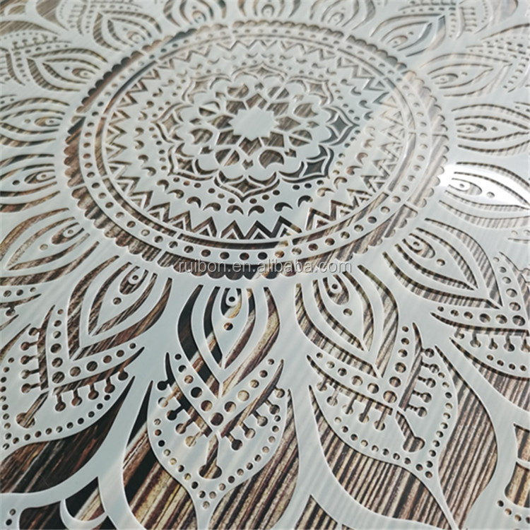 Трафарет с мандалой-трафарет для высечки-трафарет для рисования цветов