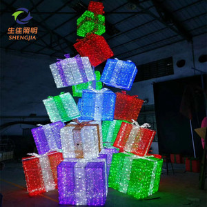 Guirlande lumineuse LED 3D renne traînant un chariot, étanche IP65, pour festivals de Noël en extérieur, décorations commerciales, CRI 95 élevé, rechargeable - Product Image 2