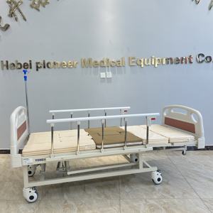 Camas de enfermería manuales de alta calidad, Camilla médica ICU para uso en hospitales domésticos, certificado ISO, hecho de Metal, plástico, acero, madera ABS - Product Image 4