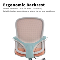 Chaise de bureau ergonomique ZOTER à dossier haut en maille respirante, appui-tête et accoudoirs réglables, options multicolores modernes, pour la maison, le bureau et l'hôtel