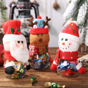 Wholesale Cute Kids Plastic <strong>Christmas</strong> Candy Jar Santa <strong>Christmas</strong> Candy Bottle Sweet <strong>Christmas</strong> Candy <strong>Box</strong> <strong>for</strong> Decoration - Product Image 4