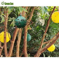 Effen Groene Plant Fruitvliegenvangers Voor Tuinlandbouw Plastic Ongediertebestrijdingsbal Met Slijmpreventie