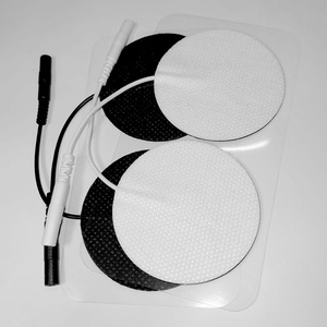 Électrodes thérapeutiques circulaires auto-adhésives non tissées 5x5cm pour massage thérapeutique - Product Image 1
