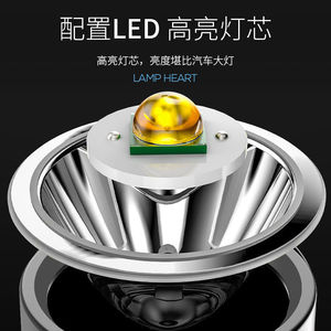 ไฟฉาย LED พลังงานสูงแบบชาร์จไฟได้ 12W อลูมิเนียมอัลลอยด์ ไฟด้านข้าง โคมไฟทำงานฉุกเฉินกลางแจ้ง - Product Image 5