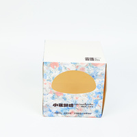 Boîte à dessert pliable portable OEM en carton alimentaire avec logo personnalisé et poignée pour boulangerie, mariage, événementiel