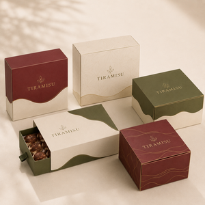 Caja de Papel para Tiramisú con Impresión de Logotipo Personalizado, Caja de Embalaje de Papel de Grado Alimenticio para Pastelería, Caja de Embalaje de Chocolate para Tiramisú - Product Image 5