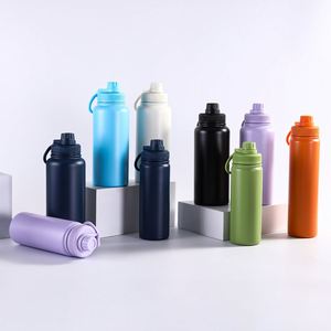 Botella de Agua Deportiva de Acero Inoxidable 304 con Aislamiento al Vacío, Aislamiento Térmico de 12-24 Horas, Diseño Moderno Recto - Product Image 4