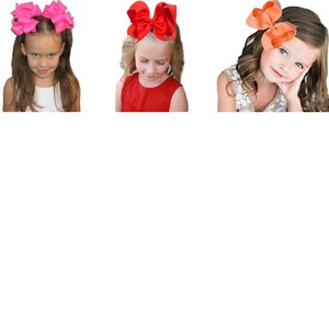 6-Zoll neue Farbe Solid Flower Haars pange für Kinder beliebt in Europa und Amerika Modell 588 aus Polyester - Product Image 3