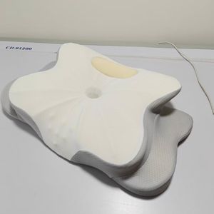 Almohada <span class=keywords><strong>de</strong></span> Espuma Viscoelástica <span class=keywords><strong>con</strong></span> Forma <span class=keywords><strong>de</strong></span> Mariposa para Dormir, Almohada Ergonómica para el <span class=keywords><strong>Dolor</strong></span> <span class=keywords><strong>de</strong></span> <span class=keywords><strong>Cuello</strong></span> y Cervical - Product Image 3