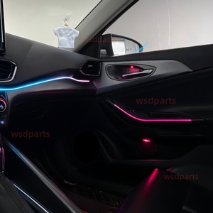 현대 라페스타 LED 엠비언트 라이트 실내 조명 업그레이드 카본 파이버 트림 스트립 자동차 부품 - Product Image 5