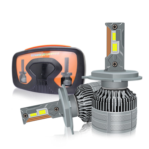 หลอดไฟหน้า LED แบบ CANbus H4 13000LM 120W ชิป3570กำลังไฟสูงท่อทองแดงคู่ A889รถยนต์อเนกประสงค์12V 6000K - Product Image 2