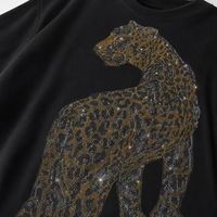 Jade Custom Strass-T-Shirts Muster Hübsche Strass-Transferdruck-Anpassung Strass-Druck Individuelle T-Shirts
