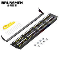 Panneau de raccordement CAT 5E RJ45 48 ports Cat5E, accessoires réseau de haute qualité