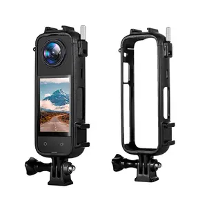 Cadre de protection de caméra pour Insta360 X4 Boîtier de caméra pour Insta 360 X4 Cadre en plastique anti-chute Accessoires de montage de caméra