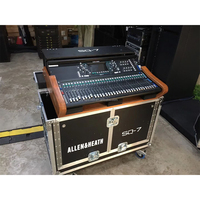 Flight Case de 12U para Mezclador y Amplificador Profesional, Rack para Sistema de Audio y Equipo de DJ con Mesa