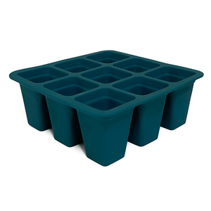 Bandeja de silicona de 9 celdas para germinación de semillas, bandejas reutilizables para germinación de plántulas con orificios de drenaje de agua para la propagación de plantas - Product Image 6