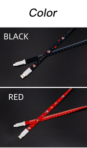 מתנות קידום מכירות כבל <span class=keywords><strong>USB</strong></span> דיסק און קי 32GB לוגו מותאם אישית מתנות עסקיות רצועת טלפון נייד כבל נתונים 90 ס\\\"מ - Product Image 2