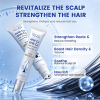 Sérum Capillaire OEM à 3 Billes Roulantes pour la Croissance des Cheveux, Formule Botanique GHK-CU Double Peptide de Cuivre, Essence Soin du Cuir Chevelu pour des Cheveux d'Apparence Plus Épaisse