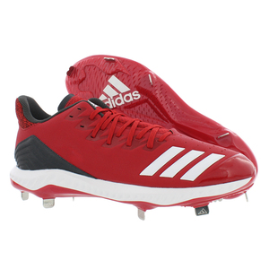 ADIDAS ไอคอน BOUNCE Track & รองเท้าสนามของผู้หญิงสีแดง/ขาว/สีคาร์บอน-100% ของแท้ - Product Image 3