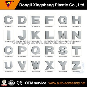 <span class=keywords><strong>Lettere</strong></span> <span class=keywords><strong>Cromate</strong></span> Autoadesive da 50mm per <span class=keywords><strong>Auto</strong></span> - Product Image 3