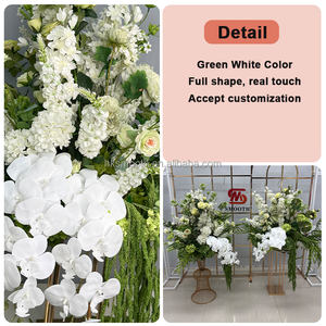 Decoración de Boda Elegante, Bola de Flores Artificiales Verdes, Hecha a Mano, Precio al por Mayor, Centro de Mesa de Seda para Eventos - Product Image 4