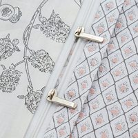 Ensemble de couette floral Style vintage 100% coton doux et léger ensemble de literie pour plantes de jardin de printemps avec fermeture à glissière et lanière d'angle